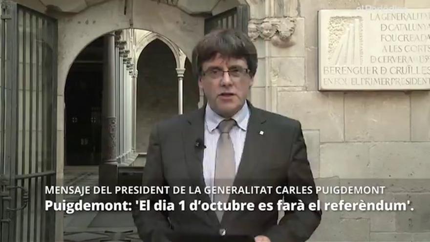 Puigdemont planta cara a Rajoy