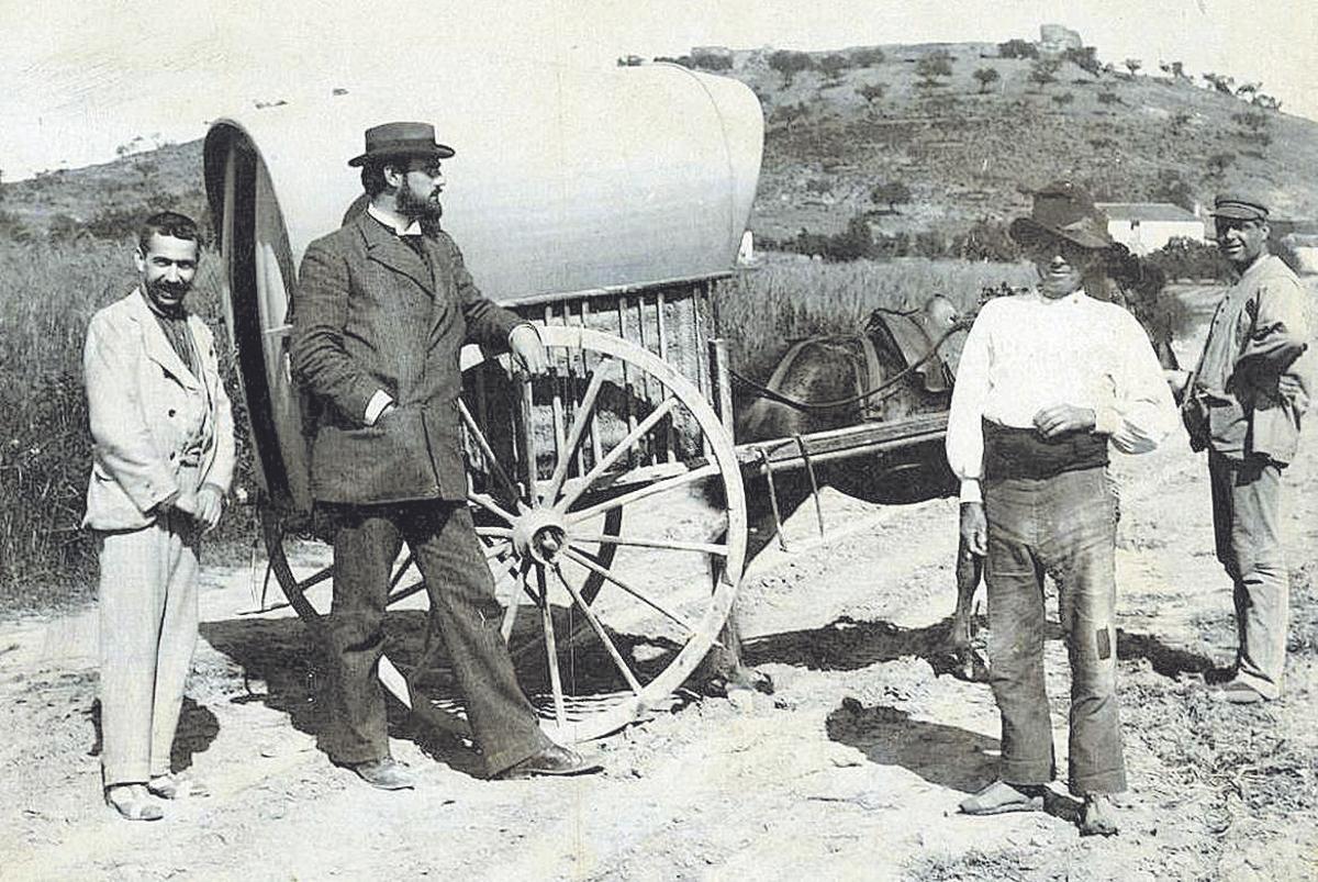 Imagen de Huntington en su viaje por España.