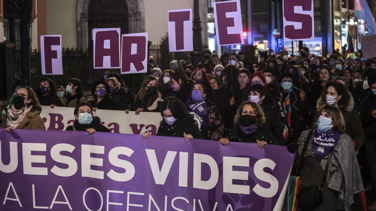 Asturias muestra su rechazo a la violencia contra las mujeres: todas las protestas por concejos