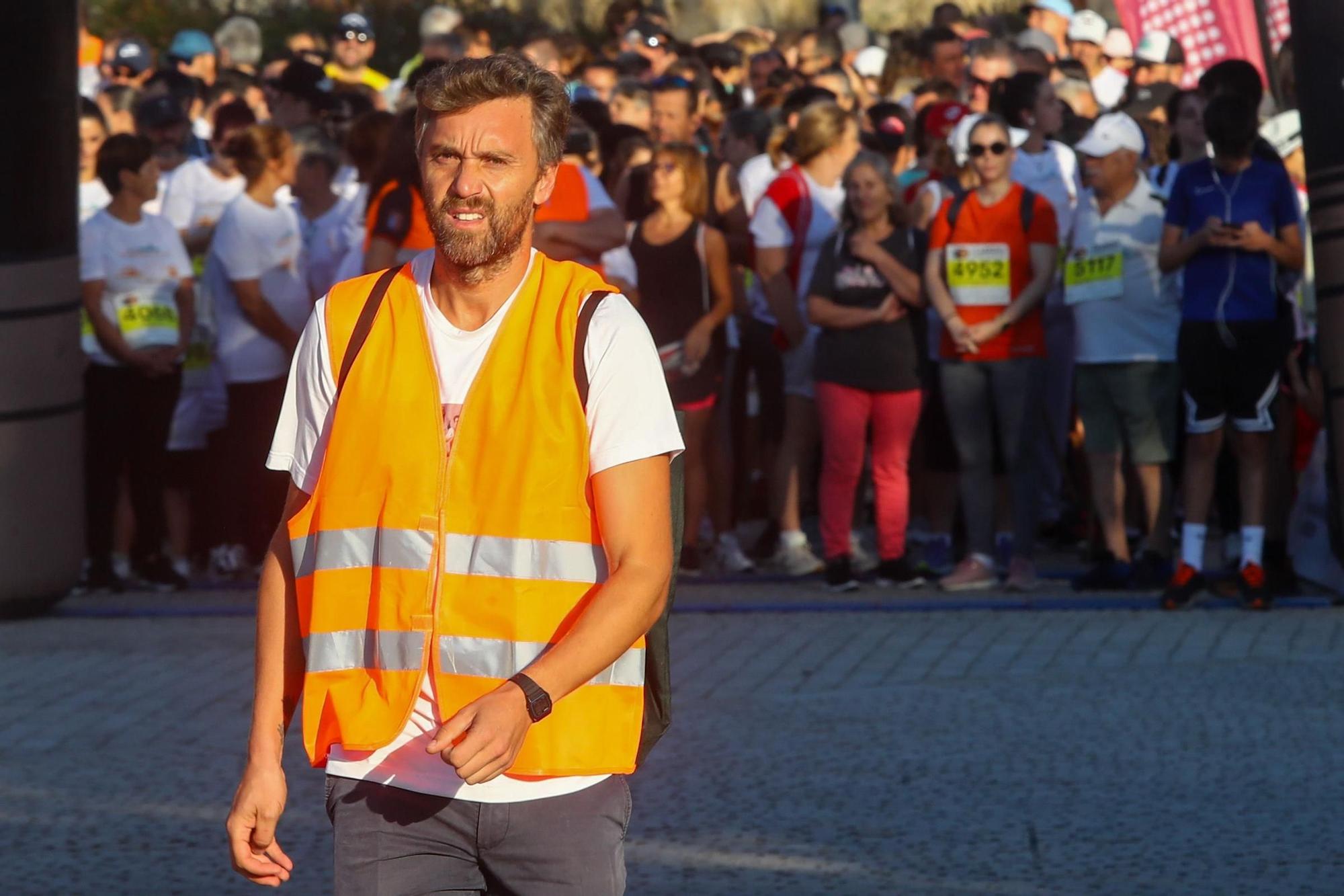 Asistentes a la "I Carrera Solidaria de Leo", con la que recordar al bebé de Meis fallecido hace casi un año y dar visibilidad a las enfermedades raras.