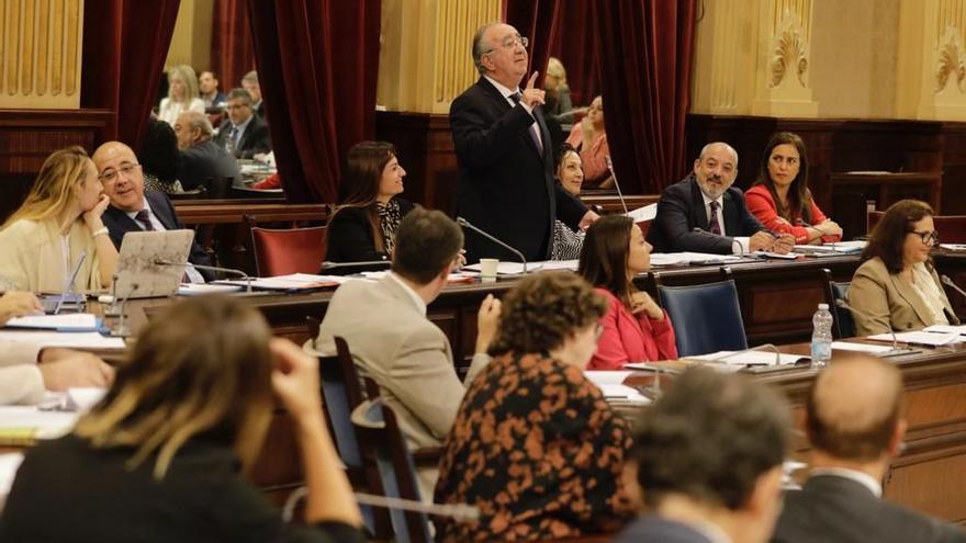 Un momento de la sesión del Parlament.