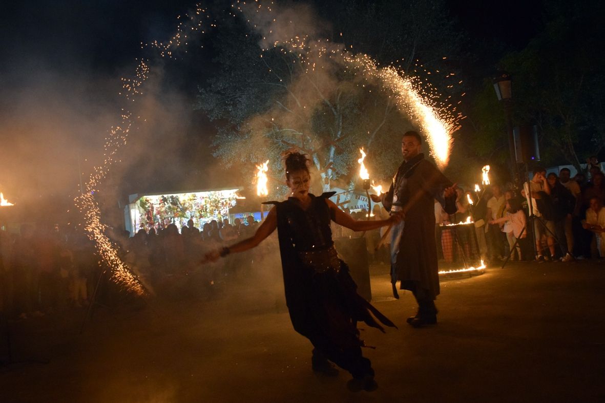 Un momento de la celebración de la fiesta de la caña y la anguila celebrada en Valga.