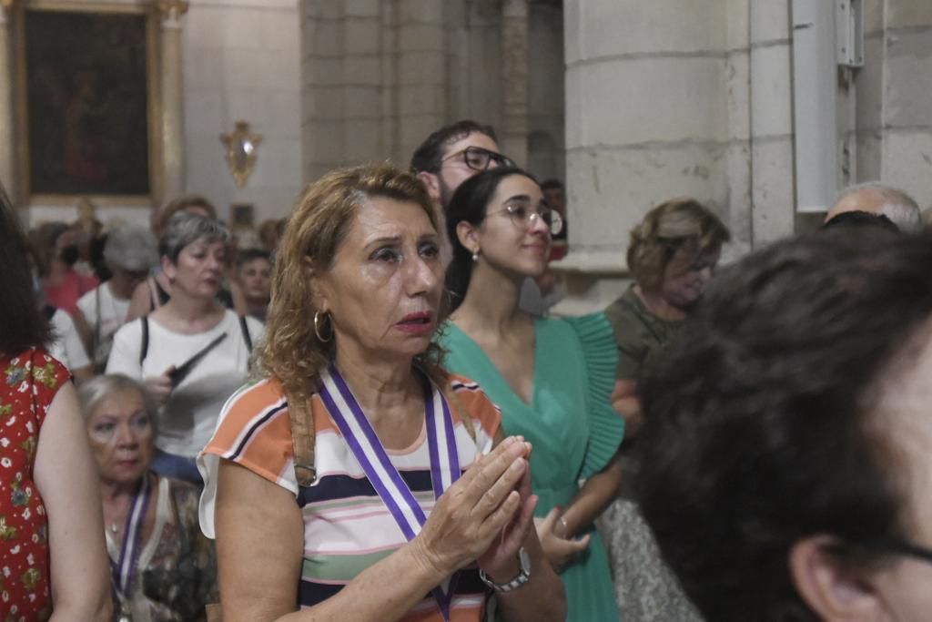 Romería de Murcia: ambiente previo y salida de la Fuensanta de la Catedral