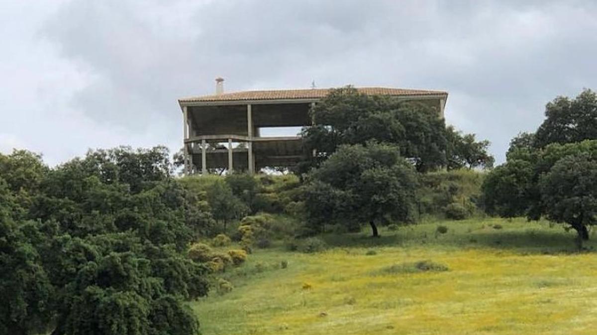 Imagen de la obra de la casa rural de El Alcornocal de Posadas.
