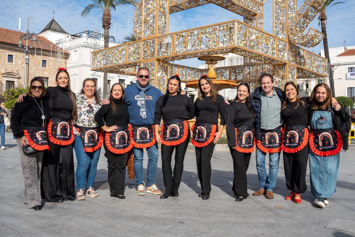 El baile flamenco se apodera de la capital extremeña.