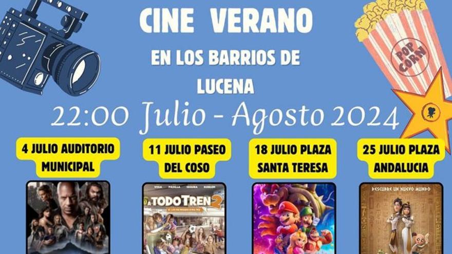 Cine de Verano en los Barrios de Lucena