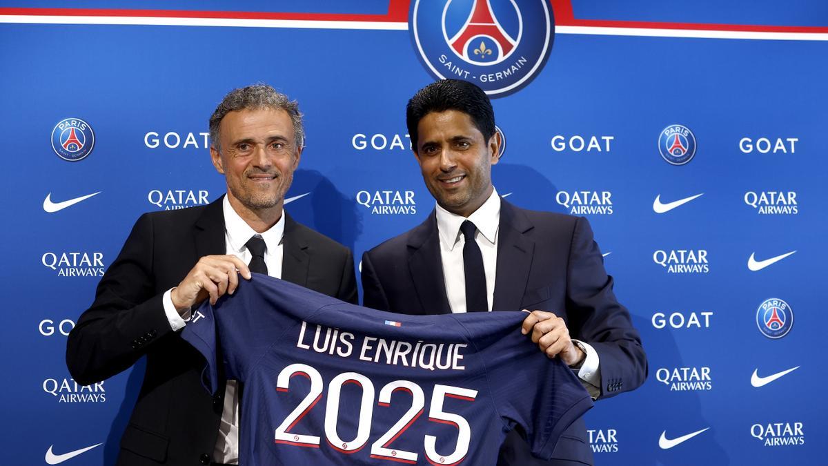 PSG present new coach Luis Enrique