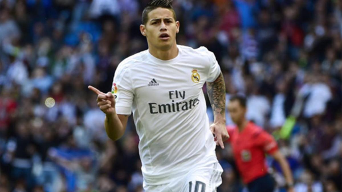 James Rodríguez, centrocampista del Real Madrid, es pretendido por el Arsenal de Arsene Wenger