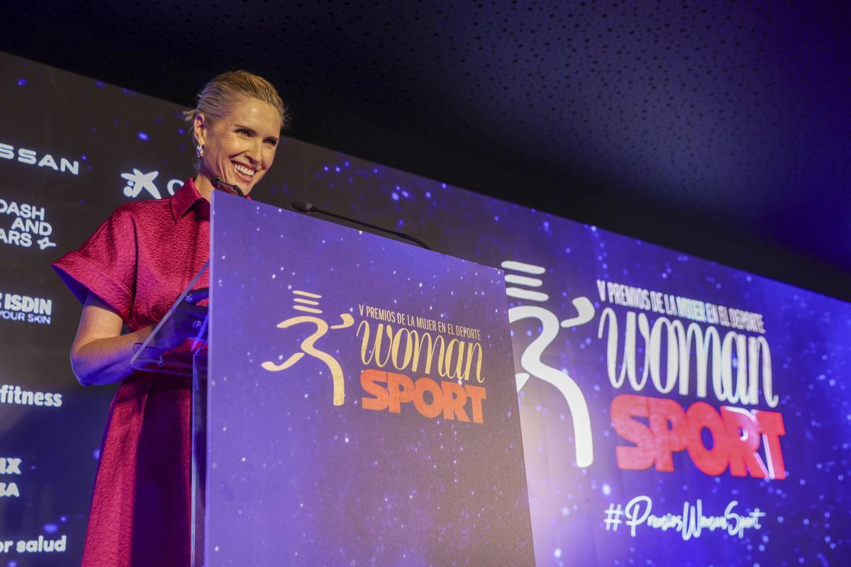 Judith Mascó en un momento de la Gala Woman-Sport