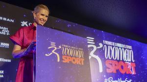 Judith Mascó en un momento de la Gala Woman-Sport