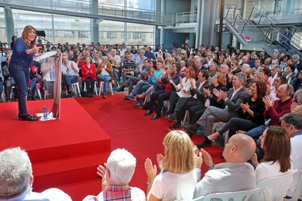 Susana Díaz: "A ganar, por Galicia, por Andalucía y por España"