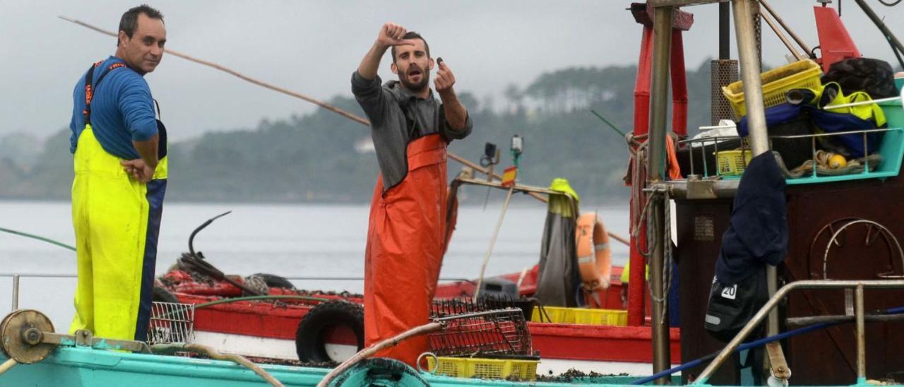 “Rañeiros” arousanos muestran su preocupación por la escasez de bivalvos en las zonas de libre marisqueo.