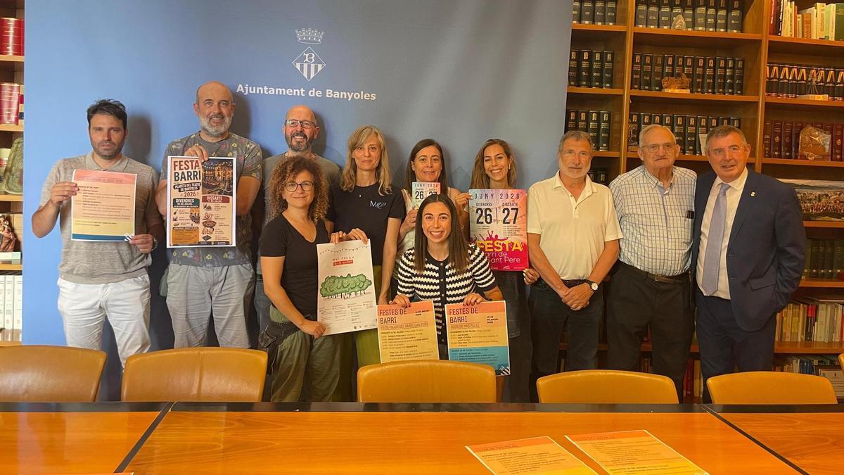 Presentació de les festes de barri d'aquest estiu a Banyoles.
