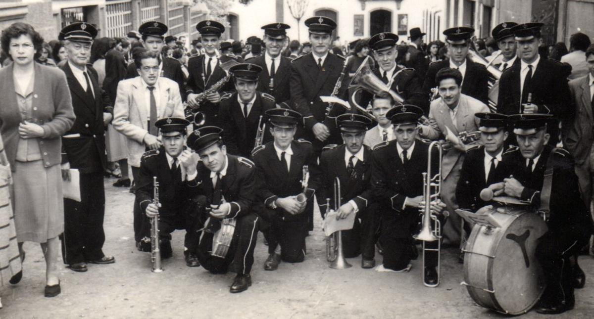 Componentes de la banda en los años 50 del siglo pasado.
