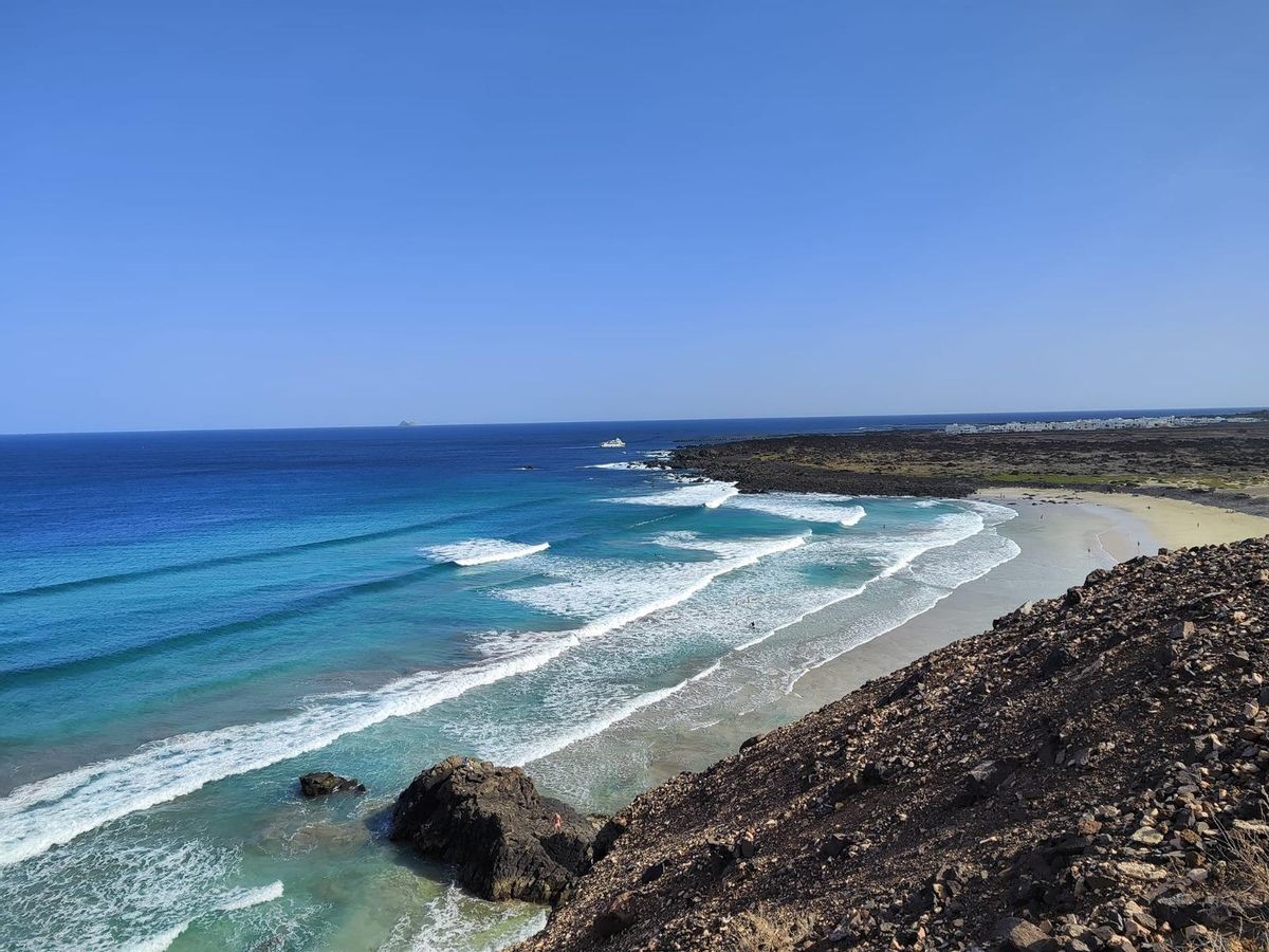 Playa de Atrás, en Lanzarote.