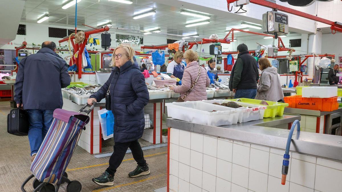 Vista de la plaza de abastos de Cambados cuyo futuro está unido al plan