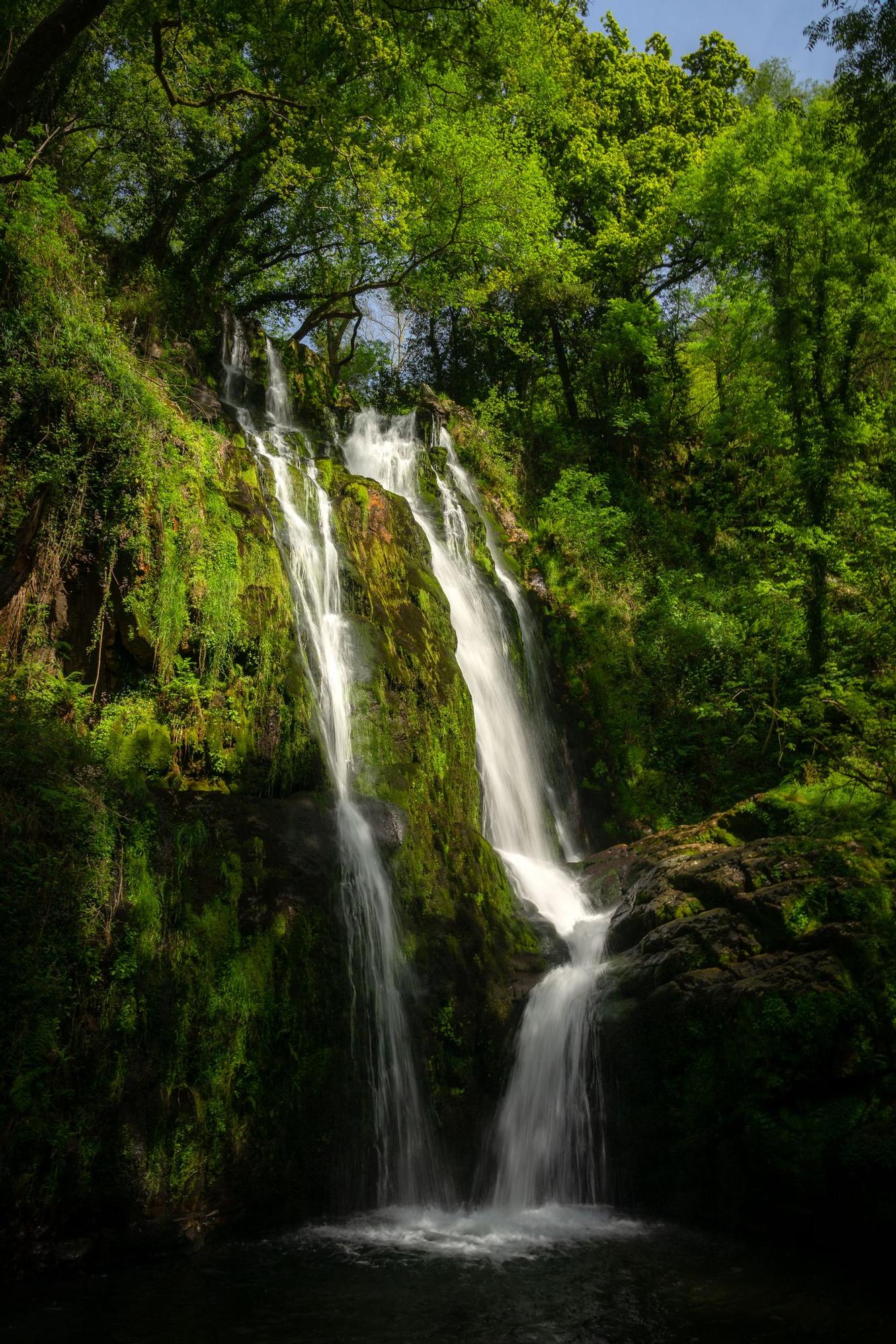 Cascadas de Oneta en el Parque Histórico del Navia