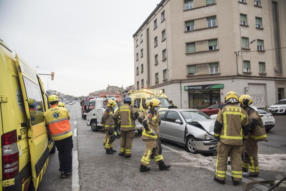 Accident a la carretera de Vic de Manresa