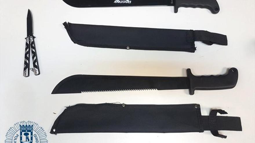 Madrid quiere que llevar machetes en la calle sea delito