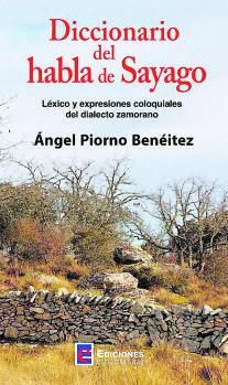 A la derecha, portada del libro y debajo una fotografía retrospectiva de Ángel Piorno Benéitez, autor del diccionario. |