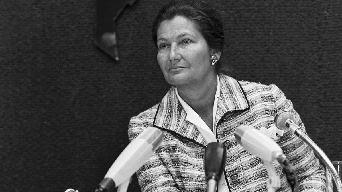 Simone Veil, primera presidenta del Parlamento Europeo.