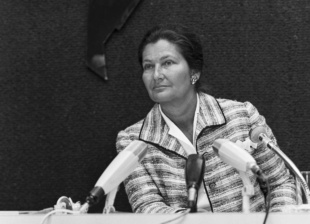 Simone Veil, primera presidenta del Parlamento Europeo.
