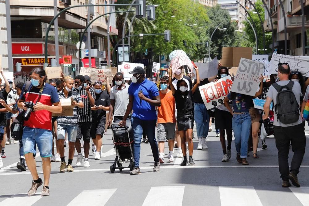 Protesta contra el racismo en Murcia