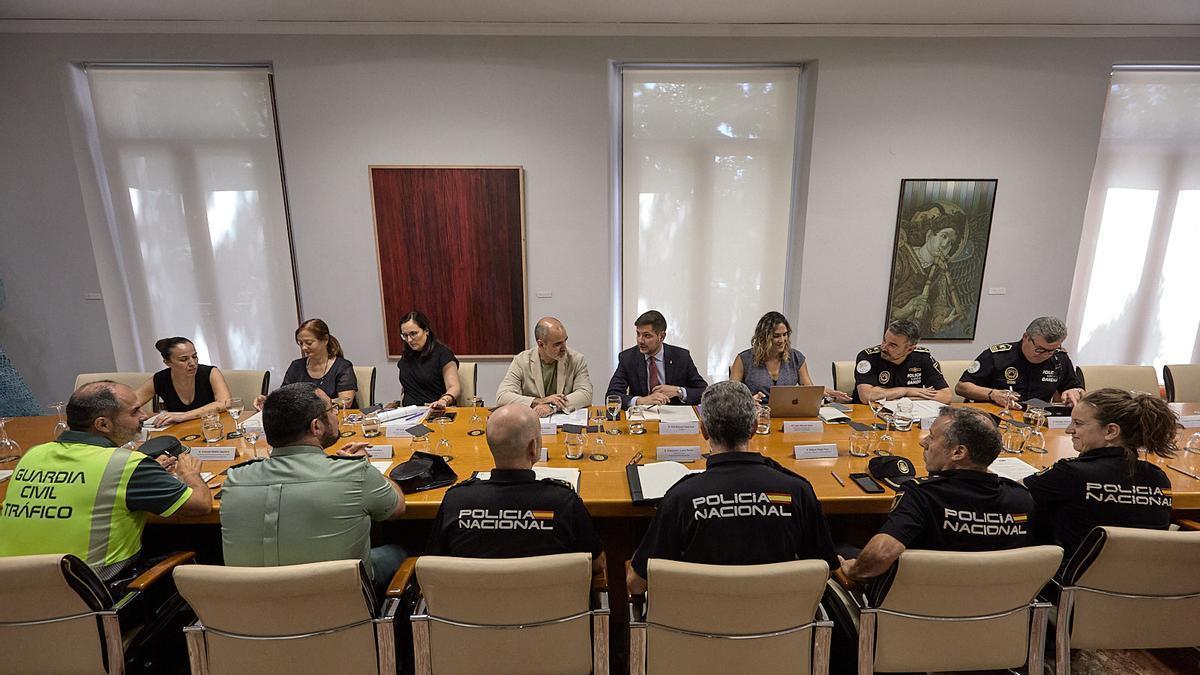 La Junta Local de Seguridad de Gandia, en una imagen de archivo.
