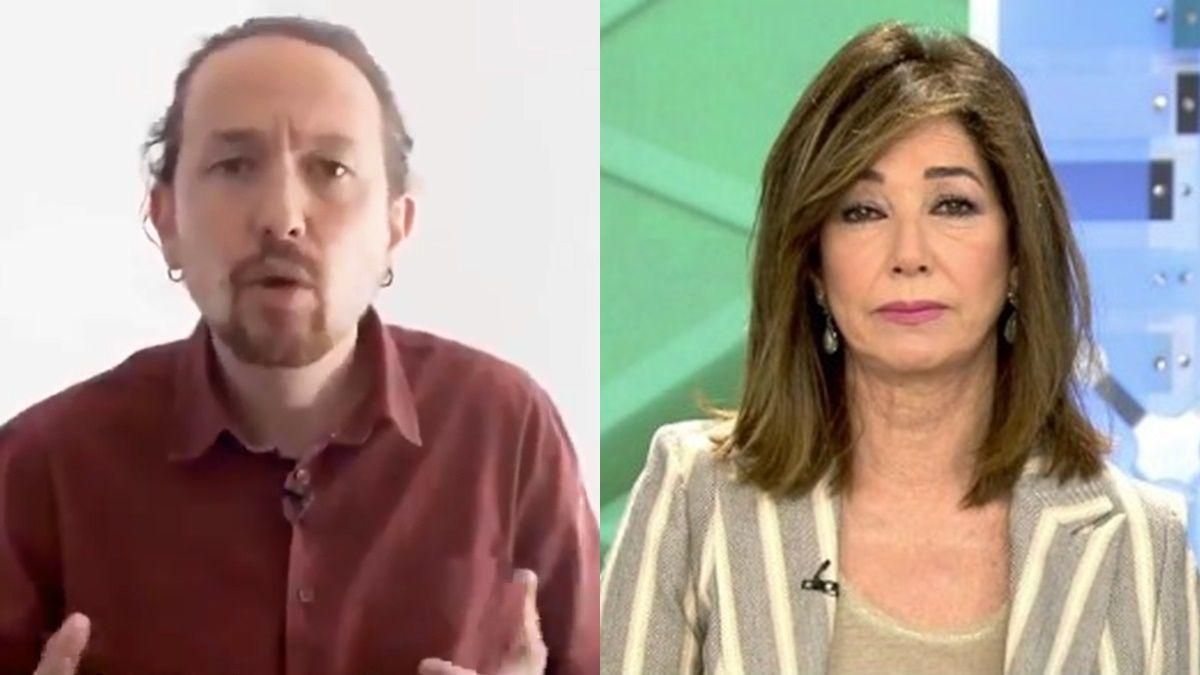 Pablo Iglesias y Ana Rosa Quintana