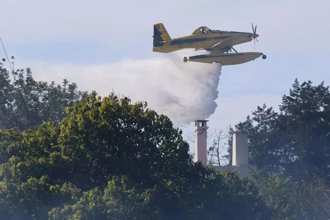 Galería de imágenes del incendio de Cala de Bou