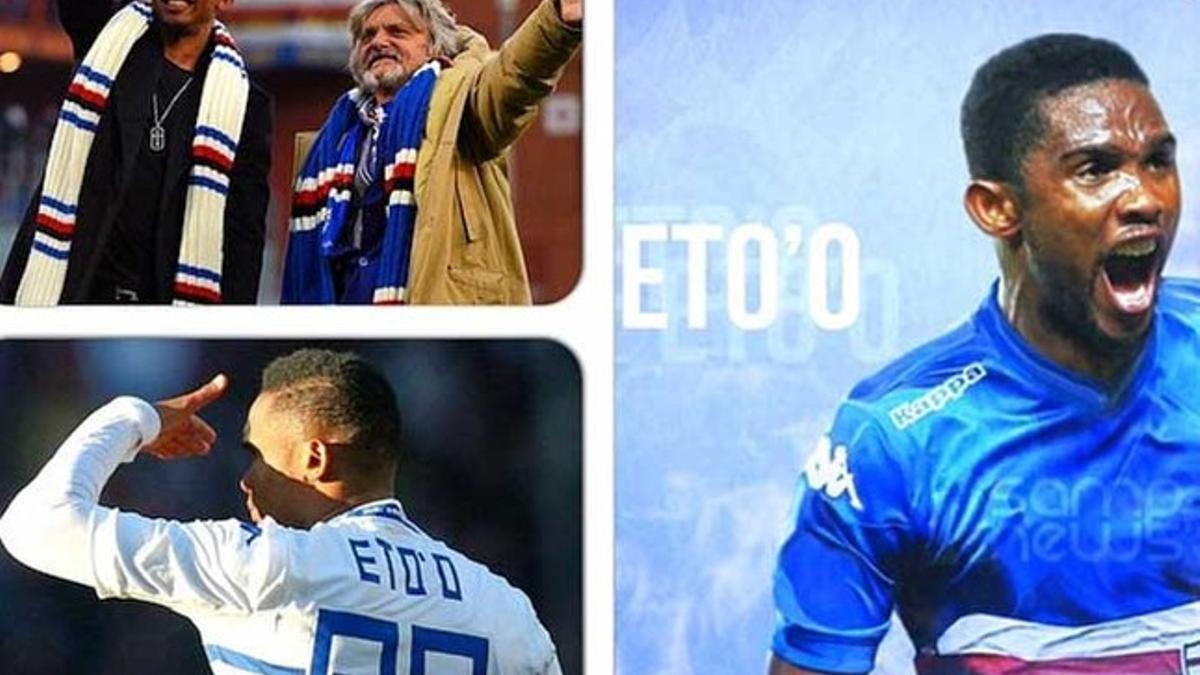 Samuel Eto'o compartió este montaje fotográfico en Instagram