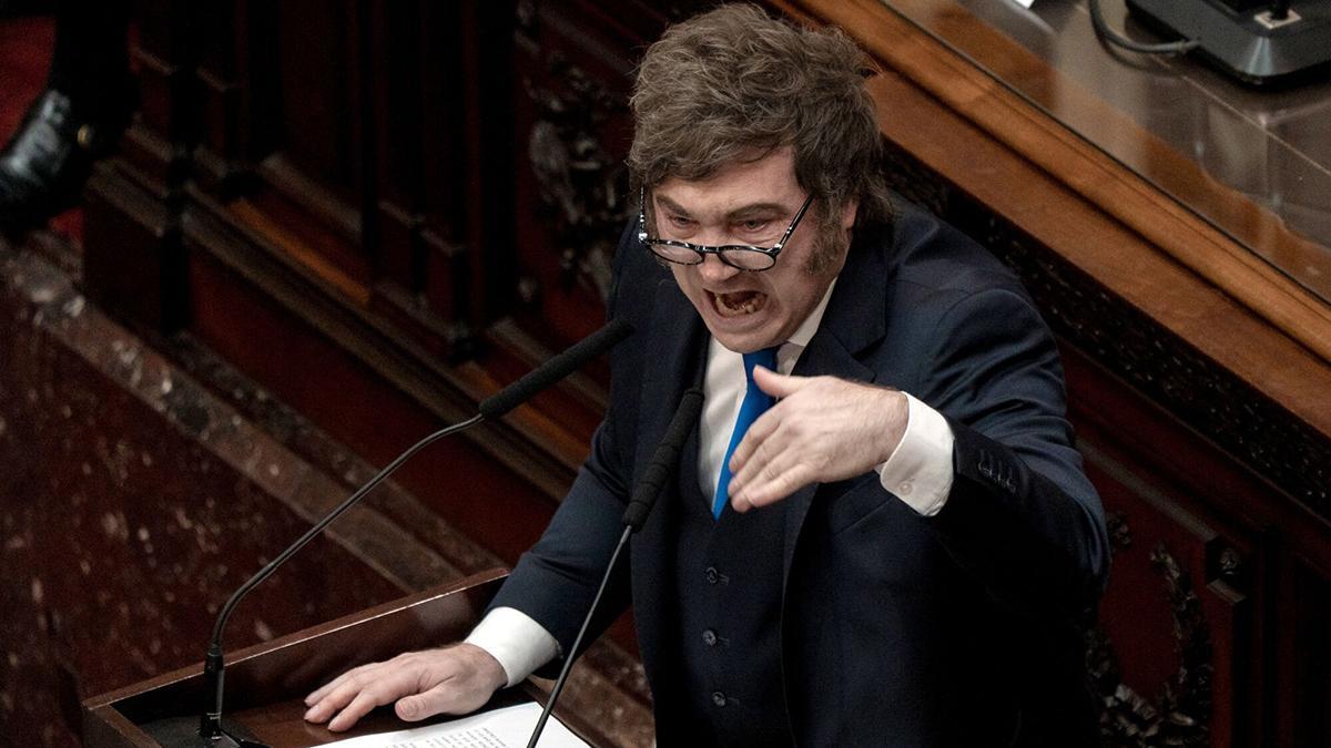 Javier Milei, en la inauguración de la Asamblea Legislativa