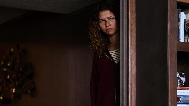 Zendaya (Rue) en una imatge de l’episodi final d’‘Euphoria’