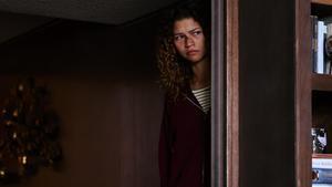Zendaya (Rue) en una imagen del episodio final de Euphoria