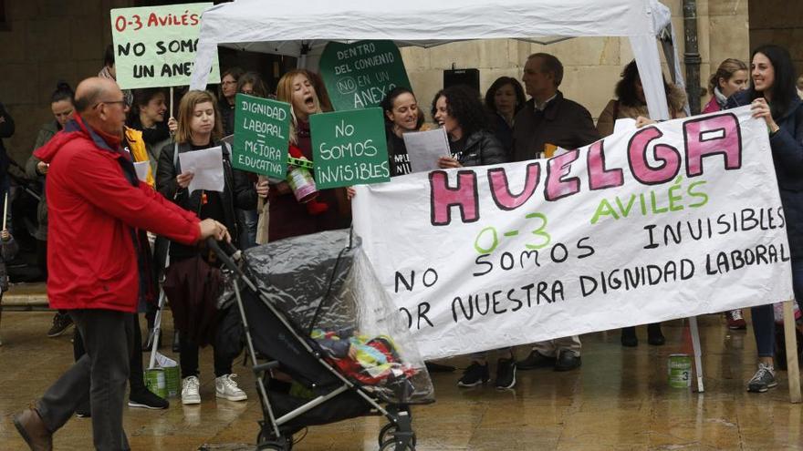 La Corporación en pleno pide al Principado que asuma las escuelas de cero a tres