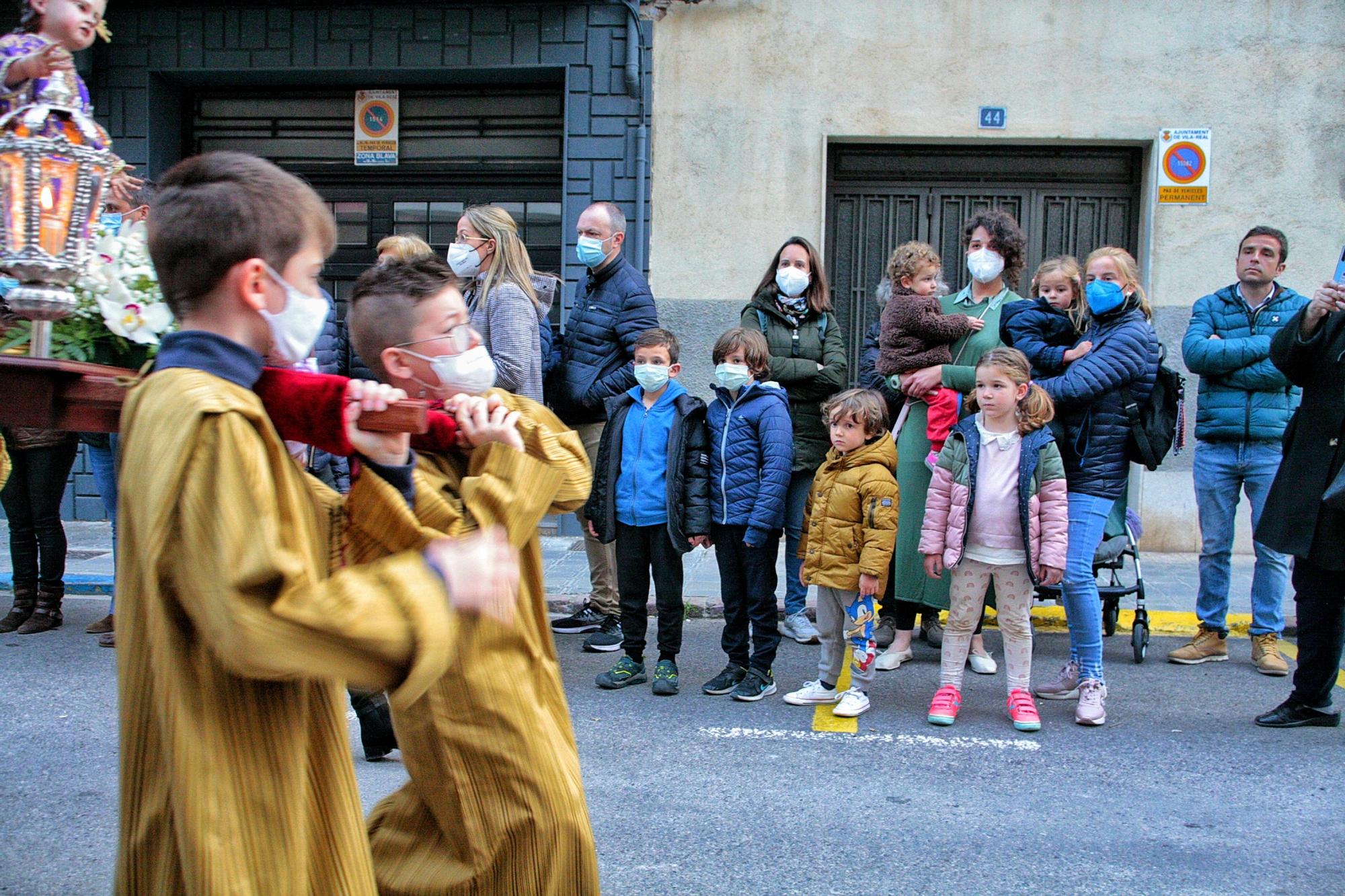 Las imágenes de la procesión infantil y juvenil de la Semana Santa de Vila-real