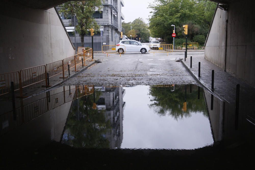 Efectes de la pluja a la ciutat de Girona