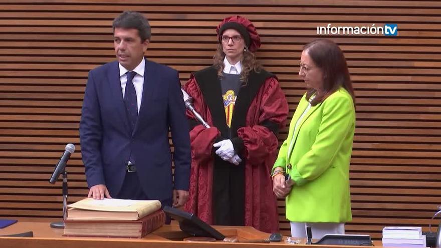 El alicantino Carlos Mazón jura el cargo como nuevo presidente de la Generalitat Valenciana