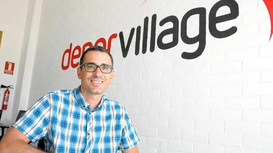 Xavier Pladellorens, CEO de Deporvillage, a la seu manresana de l&#039;empresa