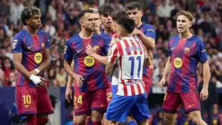 El Atlético - Barça se calienta con tangana y expulsión
