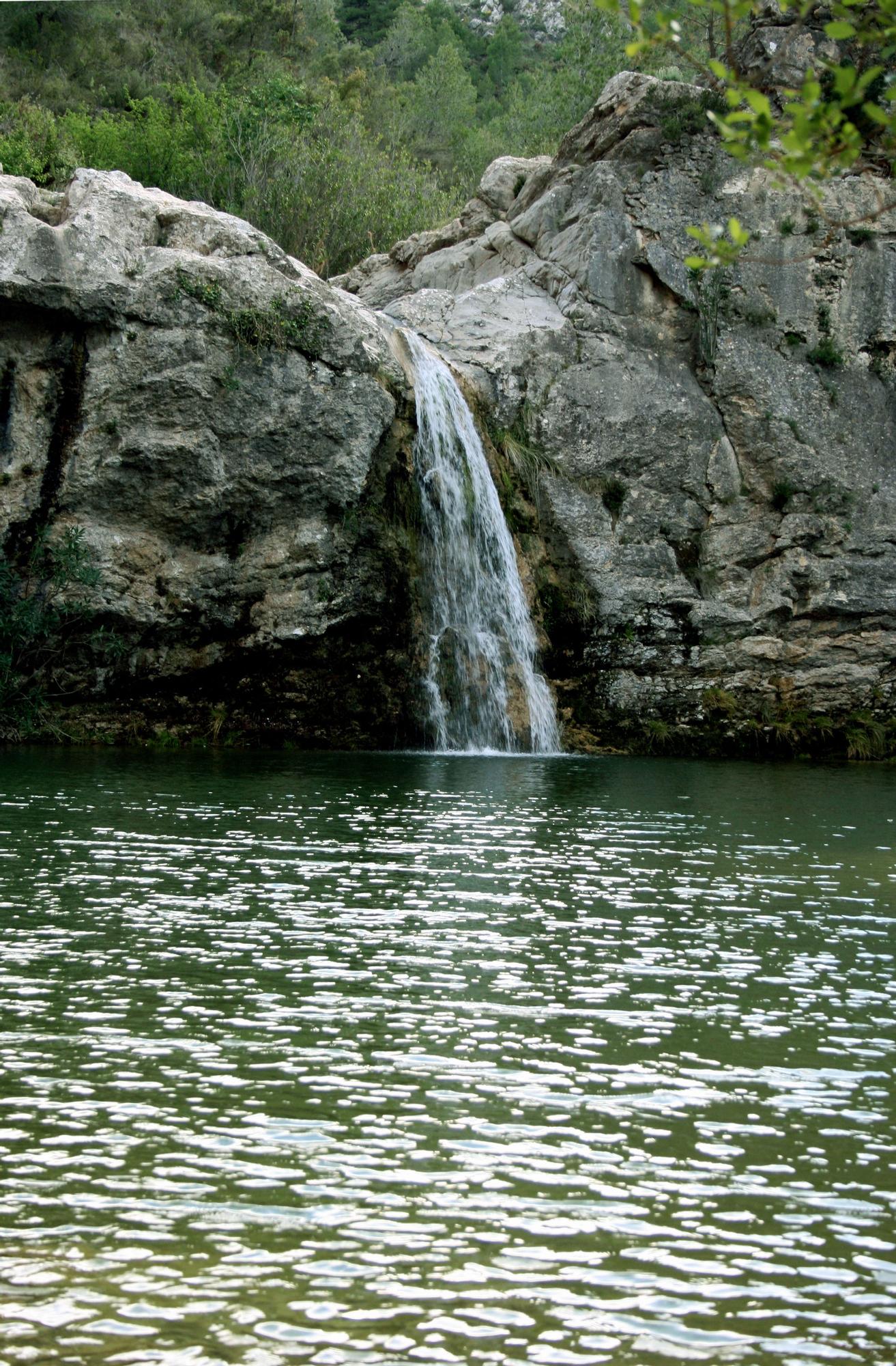 El Gorg del Salt, poza en el Barranc de l&#039;Encantà