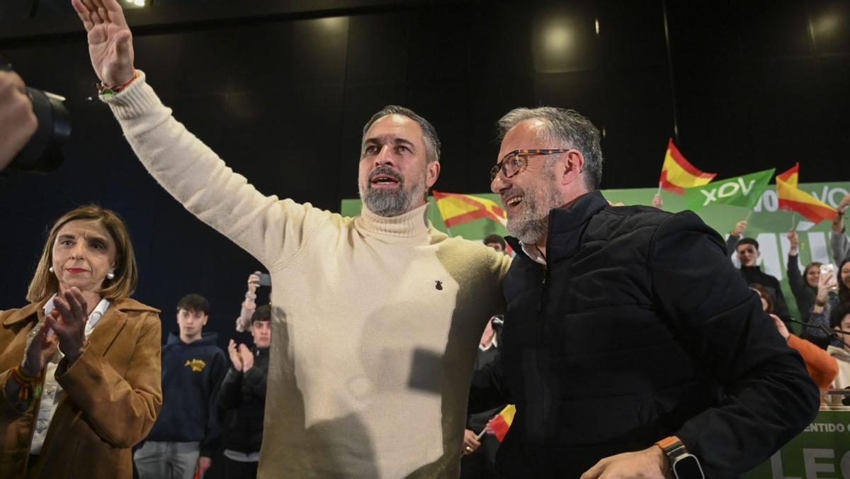 Abascal y Pollán en un evento celebrado en León. | EFE