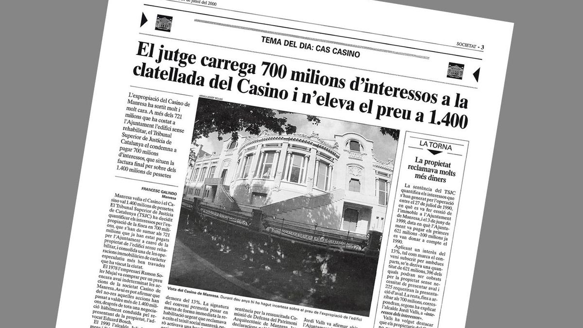 Fa 25 anys: Manresa va jugar al Casino i va perdre