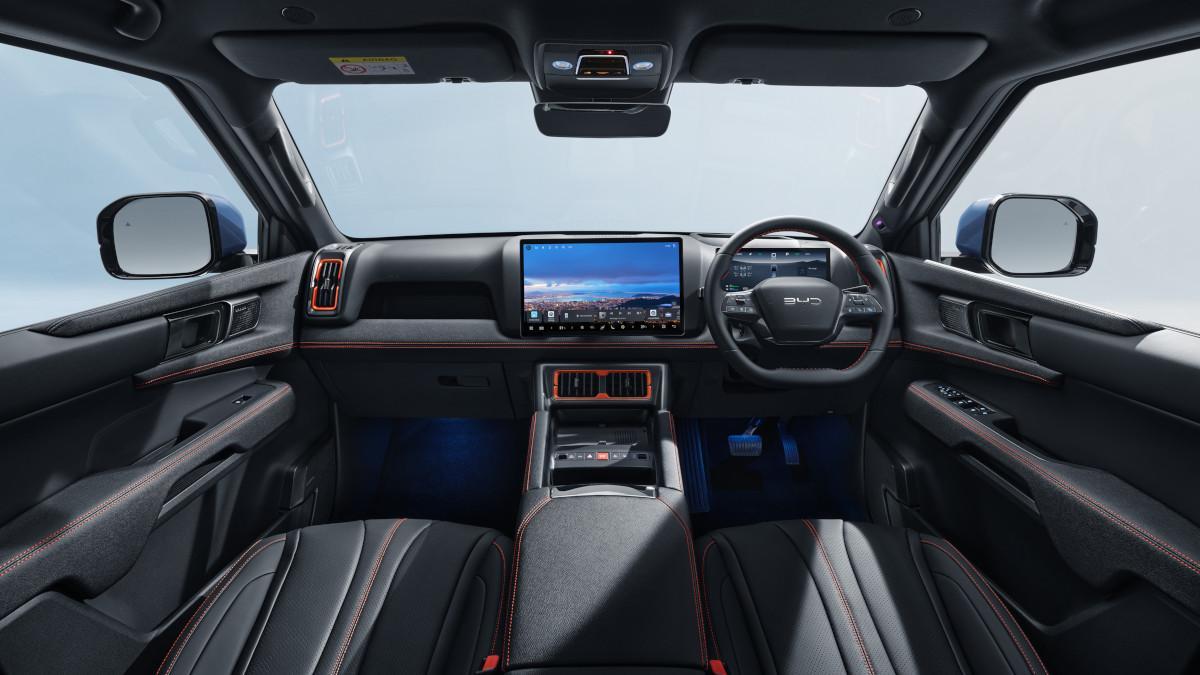 Interior del BYD Shark