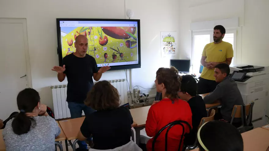 Taller de l'il·lustrador bagenc Valentí Gubianas a l'escola Alba de Tàrrega