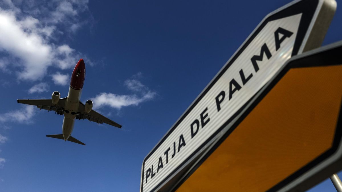 Flugzeug am Mallorca-Airport.