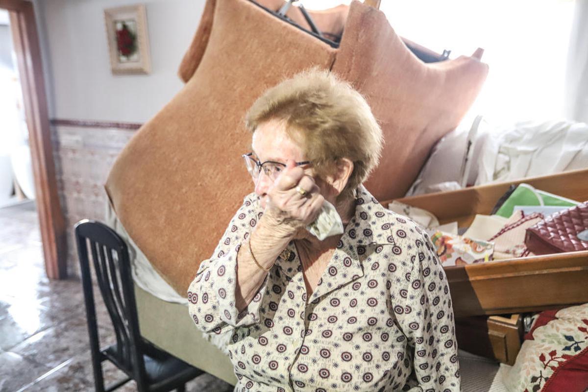 Los vecinos de Molins, devastados por las consecuencias del temporal