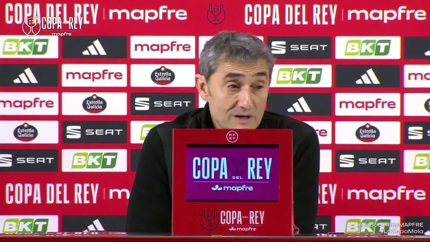 Ernesto Valverde: "Es cierto que vamos perdiendo, pero el resultado es corto y hay otro partido".