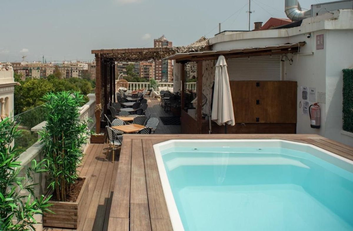 La terraza del Hotel Blanq en El Carmen.