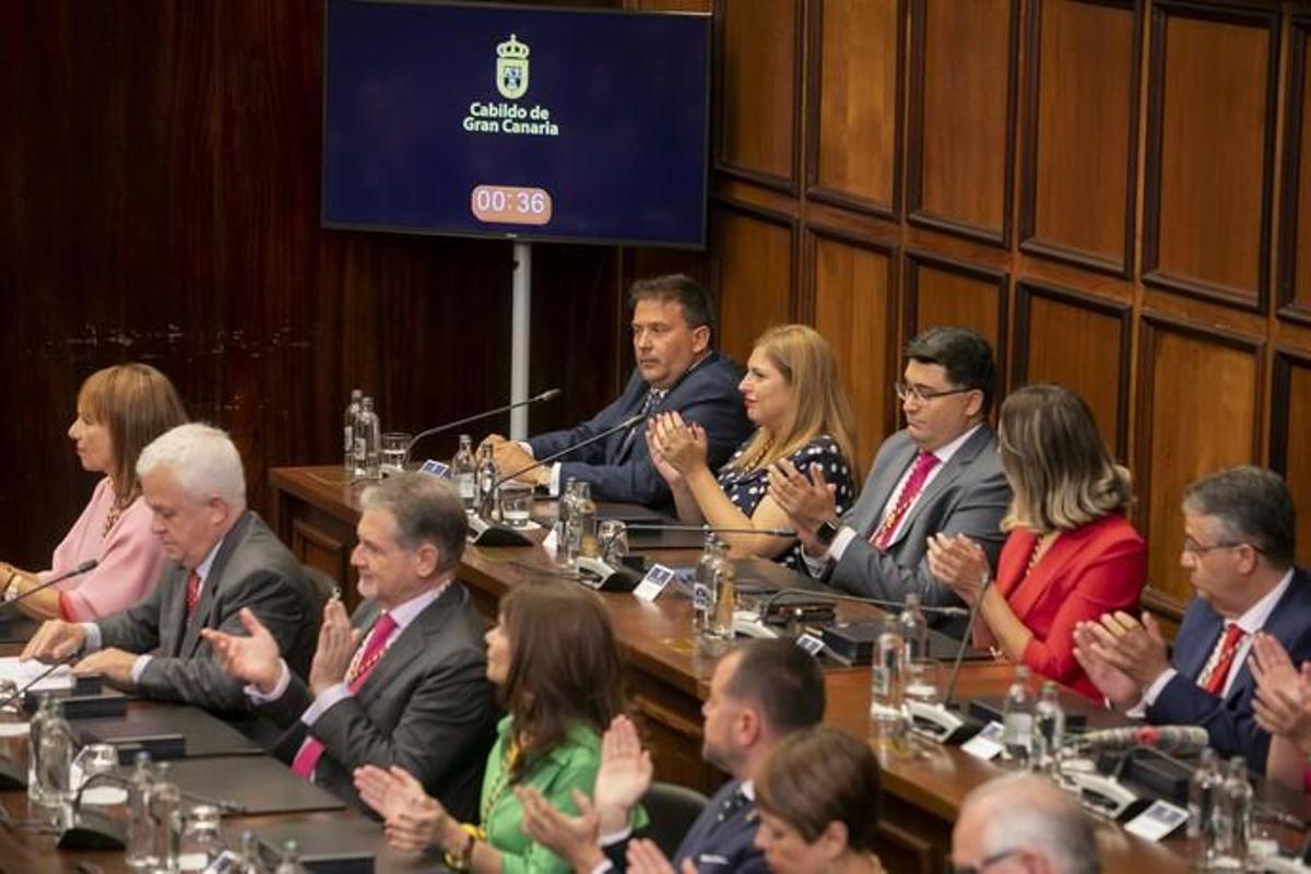 22.06.19. Las Palmas de Gran Canaria. El Cabildo de Gran Canaria celebra el pleno de constitución de la nueva corporación, con Antonio Morales como presidente, al haber sido el candidato más votado. Foto Quique Curbelo  | 22/06/2019 | Fotógrafo: Quique Curbelo